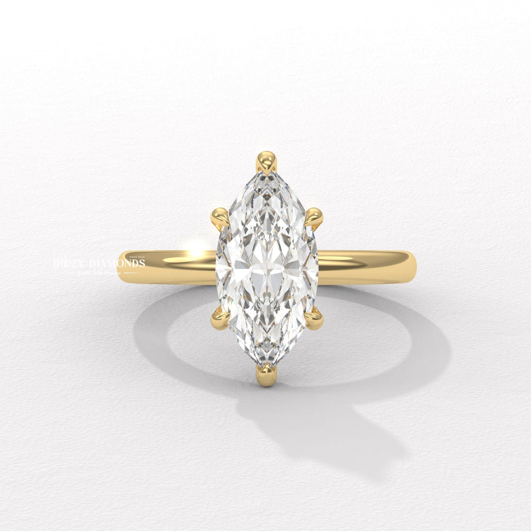 Hidden halo marquise engagement ring
Marquise solitaire diamond ring
Marquise cut engagement ring