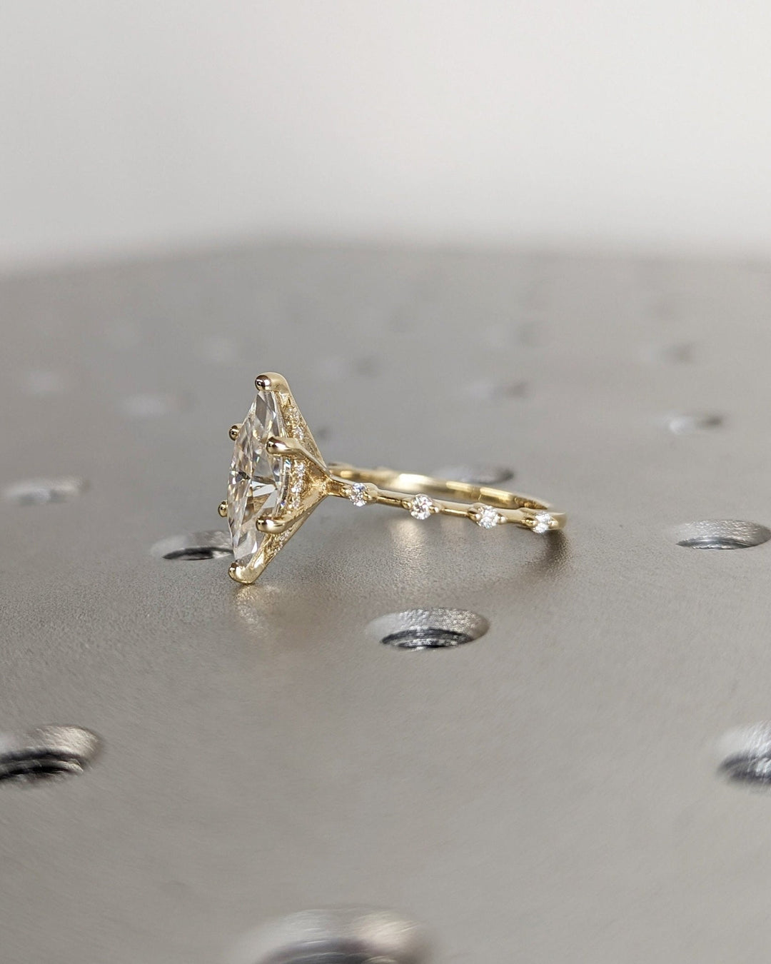 Lab created marquise diamond ring product image