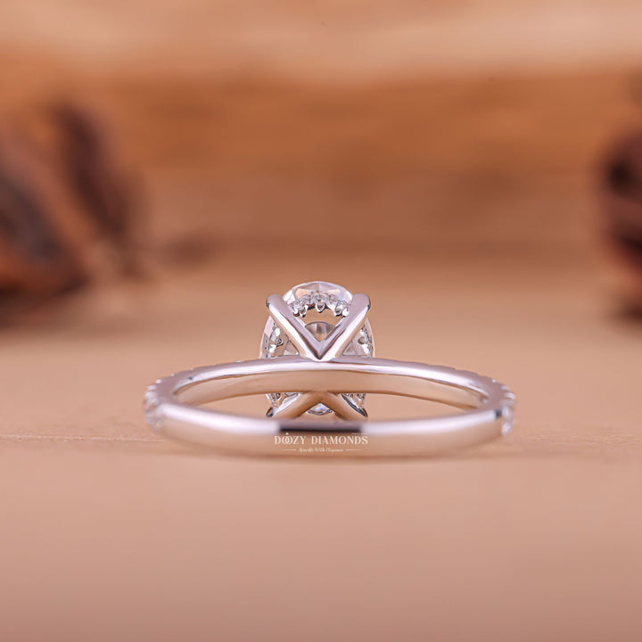 Hidden halo oval cut engagement rings, Hidden halo vs solitaire engagement rings, Hidden halo rings for men, Princess cut hidden halo engagement ring,