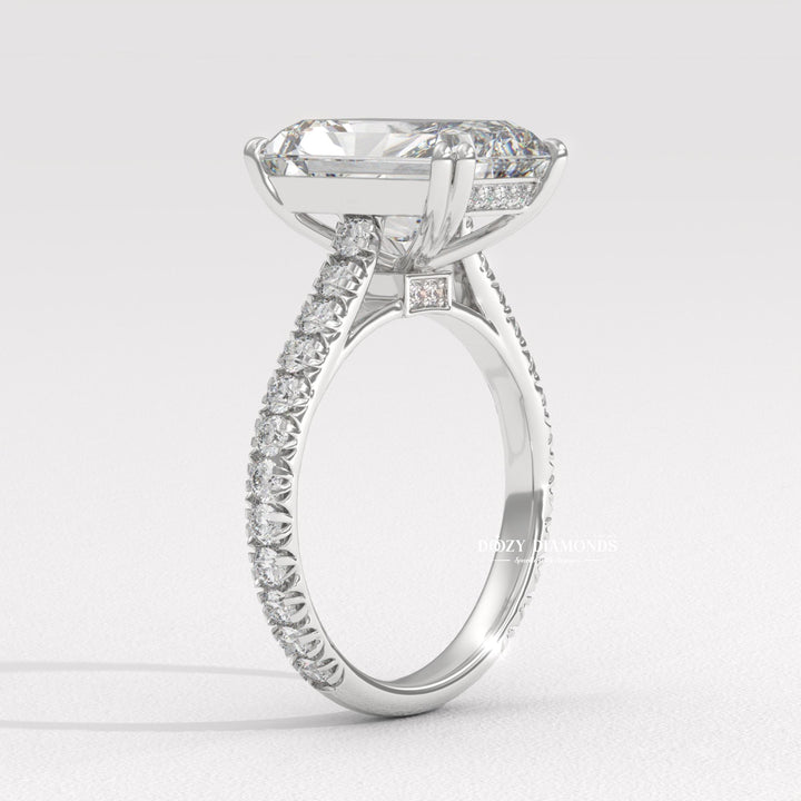 Ethical radiant cut engagement ring
IGI certified lab diamond ring
Eco-friendly radiant diamond jewelry