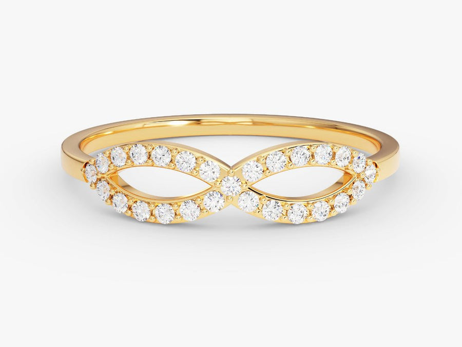 Infinity Round Cut CVD EF/VVS Diamond Wedding Band - Doozy Diamonds