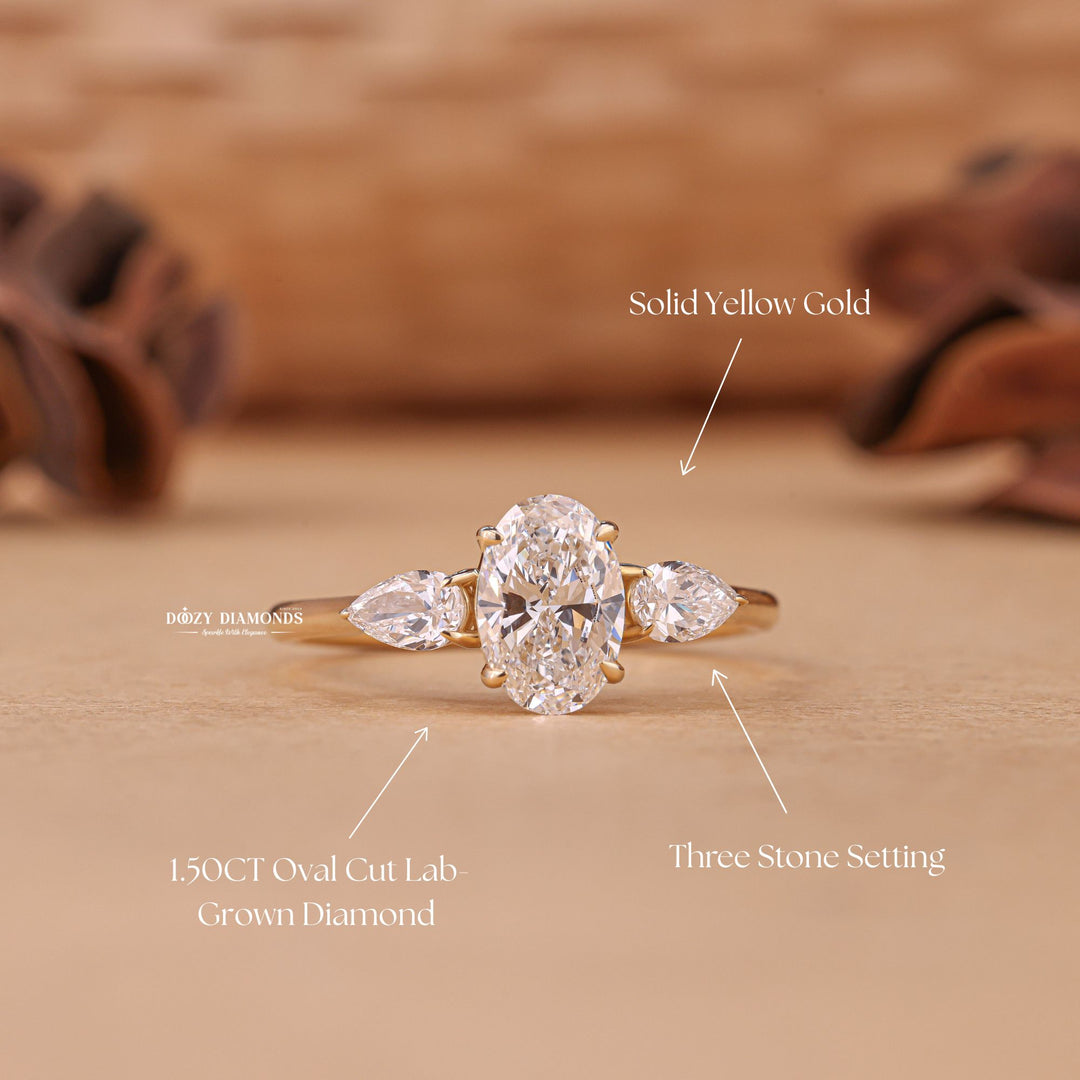 White gold lab-grown diamond engagement ring, Elegant lab-grown diamond ring for bride, Lab-grown halo diamond ring