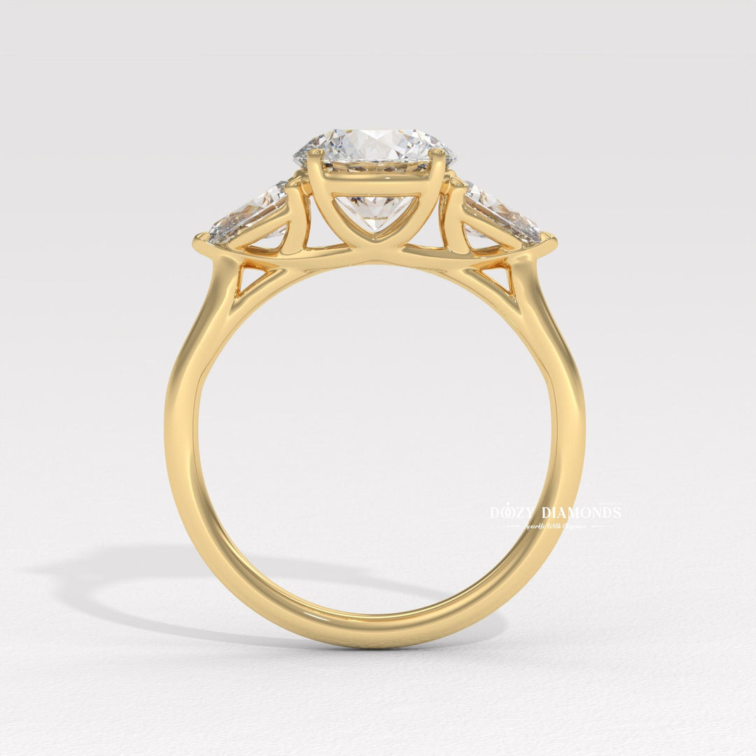 Lab created diamond ring for her
Ethical round lab diamond engagement ring
Sustainable engagement ring lab grown