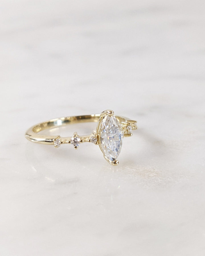 Women's fine diamond jewelry ring with pave design