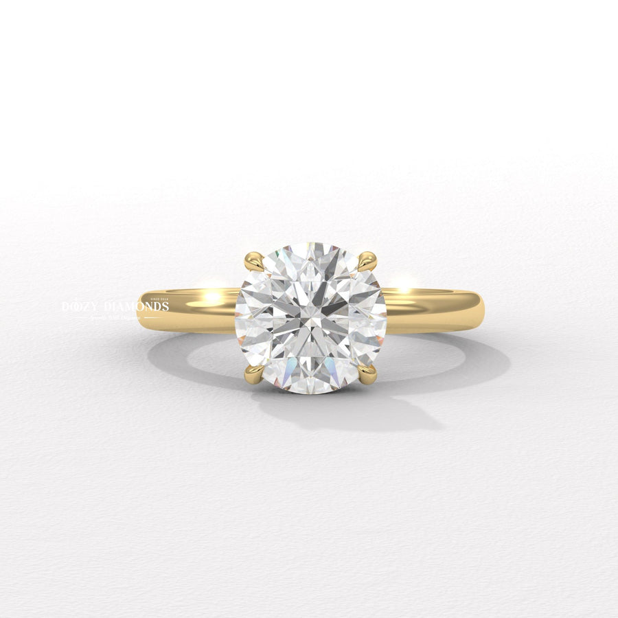 Hidden halo engagement ring
Round brilliant cut diamond ring
Lab grown diamond ring
Hidden halo diamond ring