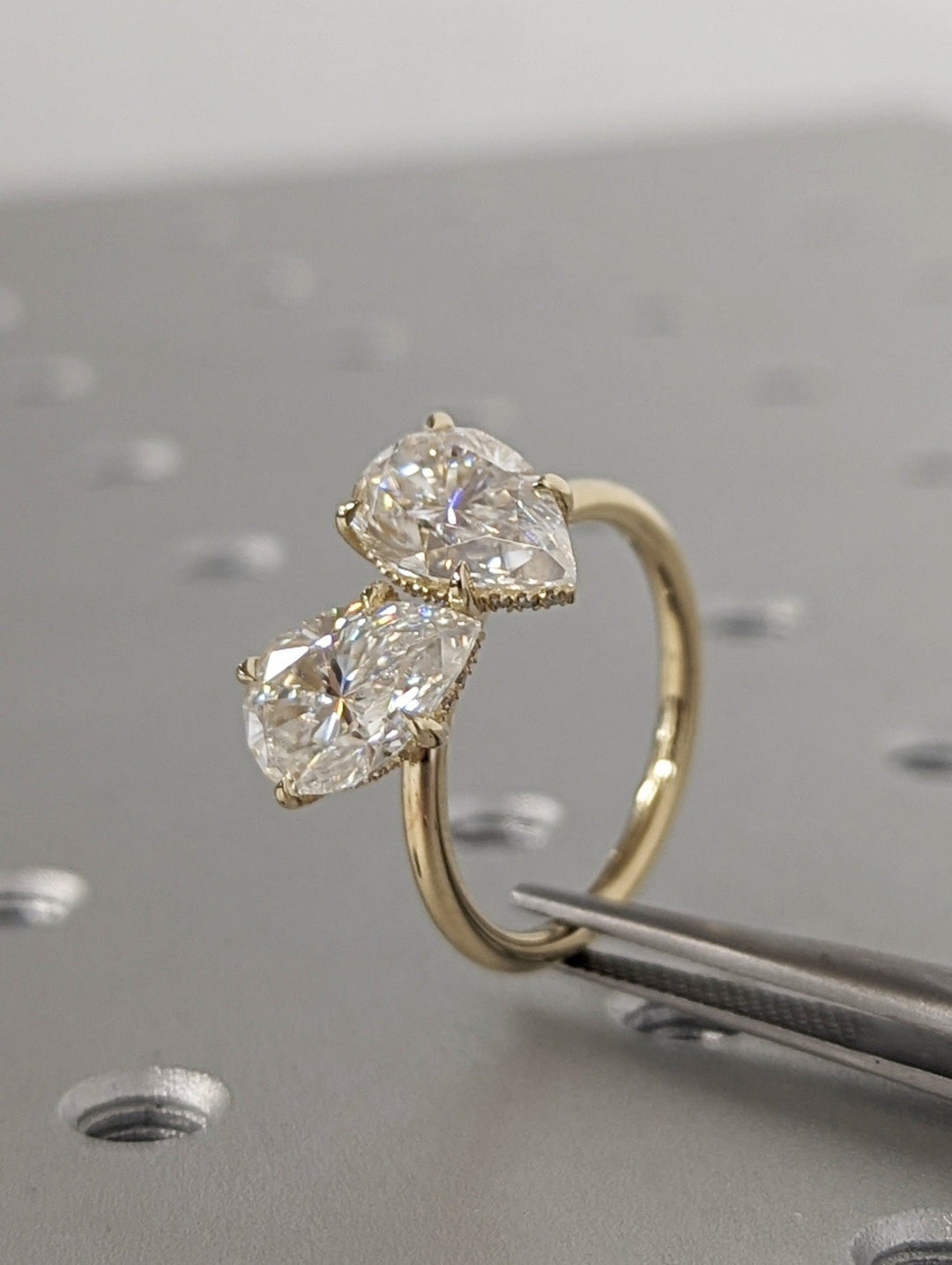 Ethical lab grown diamond engagement ring for women