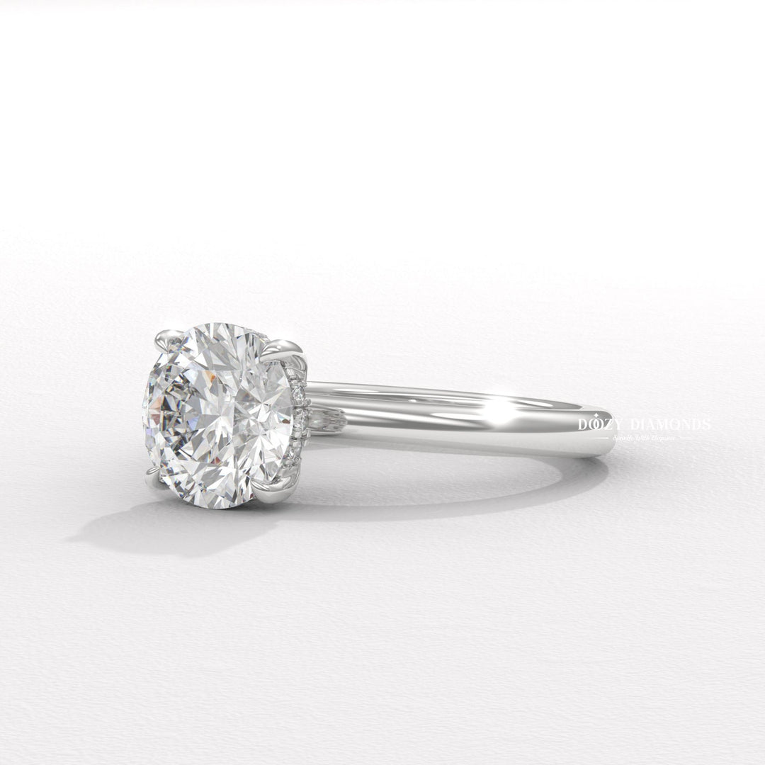Hidden halo engagement ring
Round brilliant cut diamond ring
Lab grown diamond ring
Hidden halo diamond ring
Sustainable diamond engagement ring