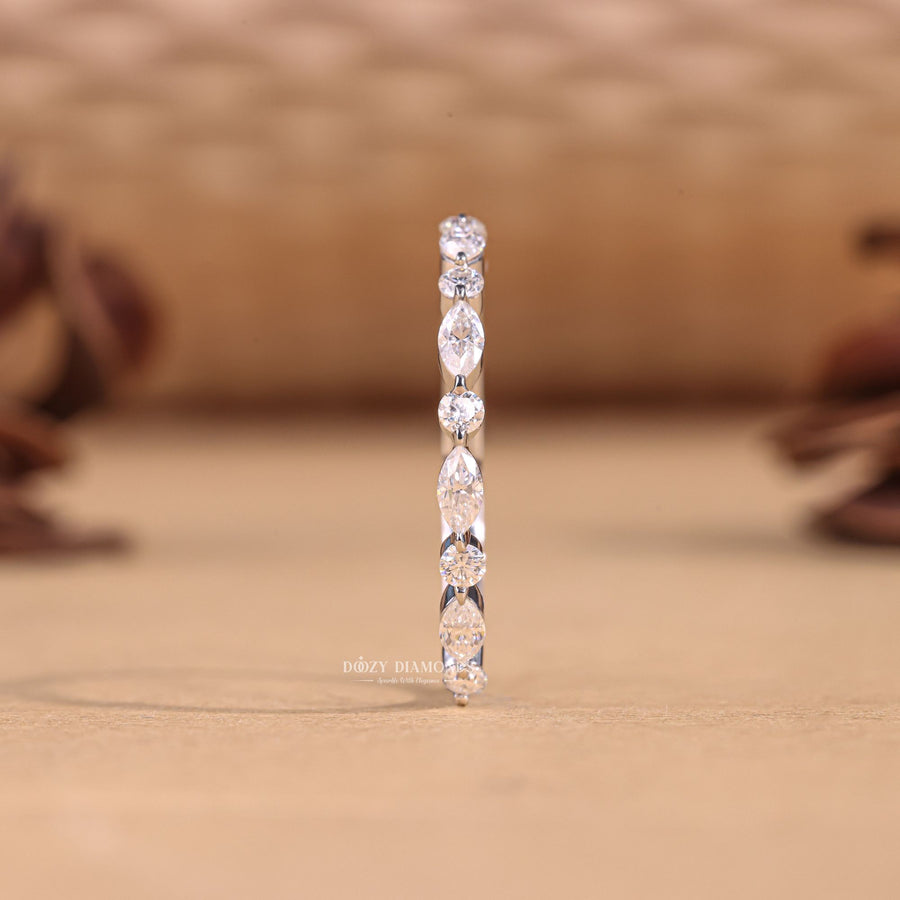 Modern lab grown diamond bands for daily wear, Minimalist lab grown diamond wedding bands