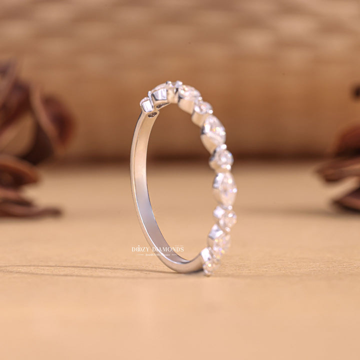 Eco-friendly lab grown diamond bands, Buy lab grown diamond wedding band online, Custom lab grown wedding bands for her, Lab created diamond eternity wedding band