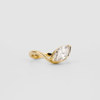 1.50CT-2.50CT Marquise Cut Solitaire Lab Grown Engagement Ring