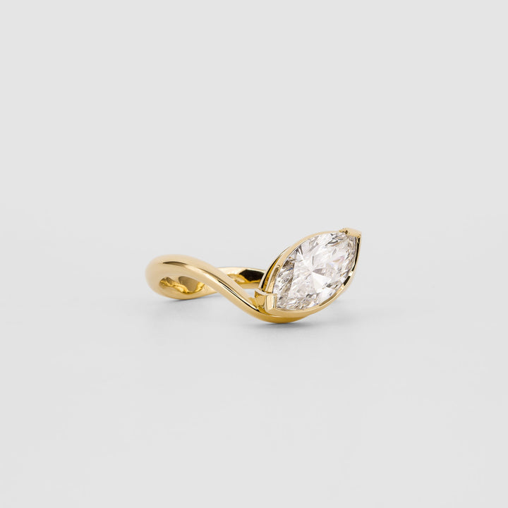 1.50CT-2.50CT Marquise Cut Solitaire Lab Grown Engagement Ring