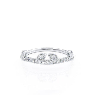 round-shaped-moissanite-vintage-style-wedding-band-2