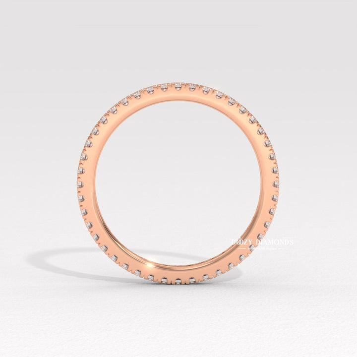 Custom lab diamond ring
Floating diamond eternity
Low profile diamond band