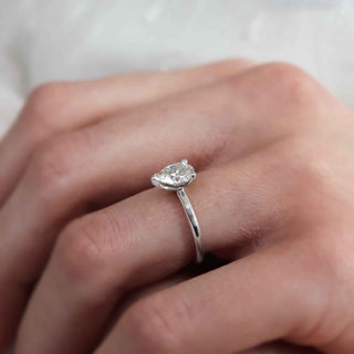 pear-shaped-moissanite-solitaire-engagement-ring