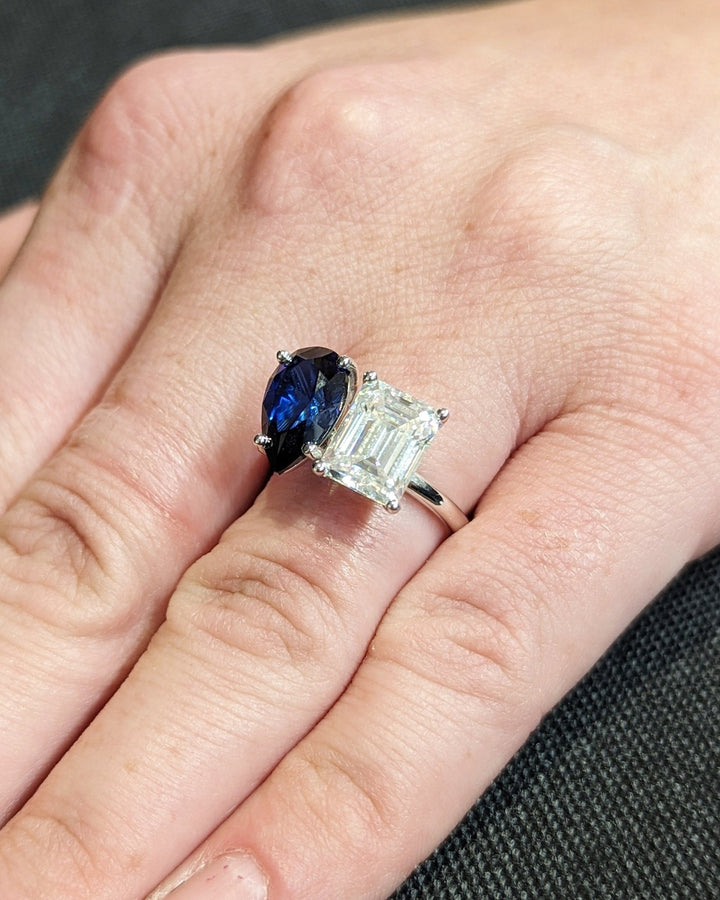 
Symbolic two stone ring representing love and partnership