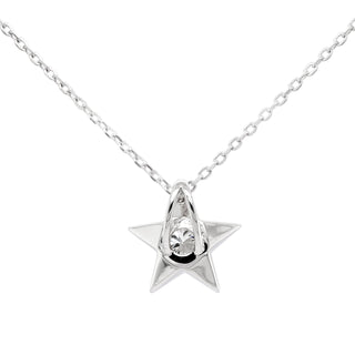 0.5TCW Round Cut Moissanite Star Pendant Necklace For Women