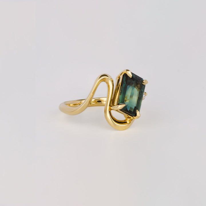 1.50CT-2.50CT Emerald Diamond Antique Engagement Ring
