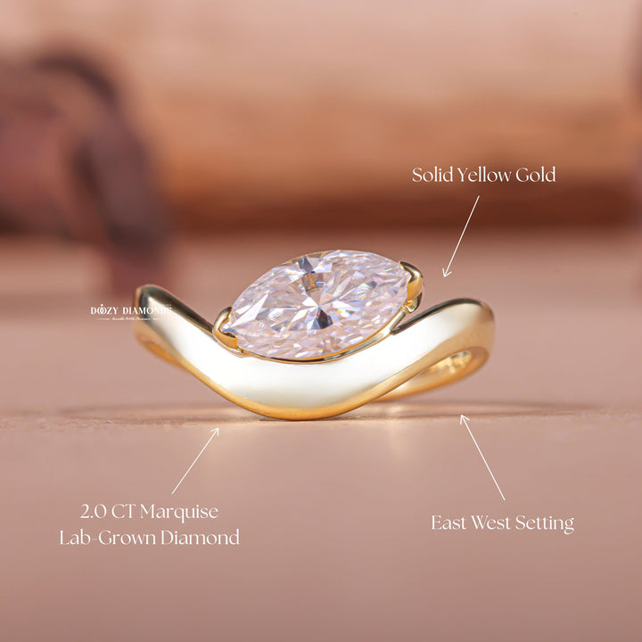 Marquise discount diamond engagement ring, Marquise designer diamond engagement ring, Marquise handcrafted diamond engagement ring, 