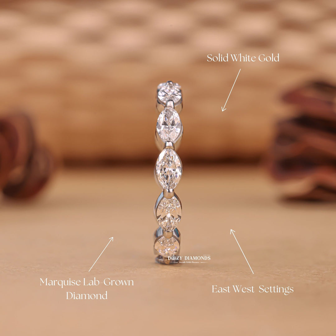 Marquise diamond band full eternity, Marquise diamond band solitaire, Marquise diamond band with side stones, Marquise diamond band halo, Marquise diamond band stackable, 