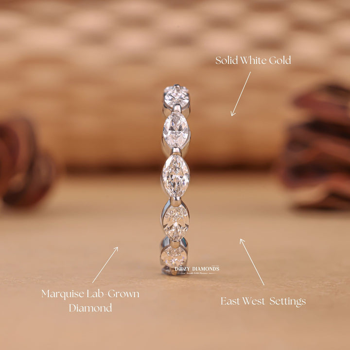 Marquise diamond band full eternity, Marquise diamond band solitaire, Marquise diamond band with side stones, Marquise diamond band halo, Marquise diamond band stackable, 