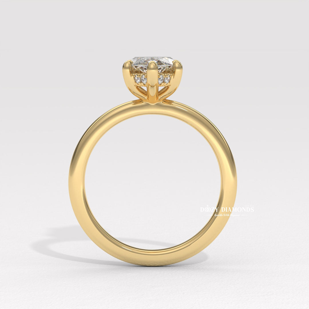 Marquise solitaire diamond ring
Marquise cut engagement ring
Marquise diamond hidden halo ring
Buy marquise engagement ring online
