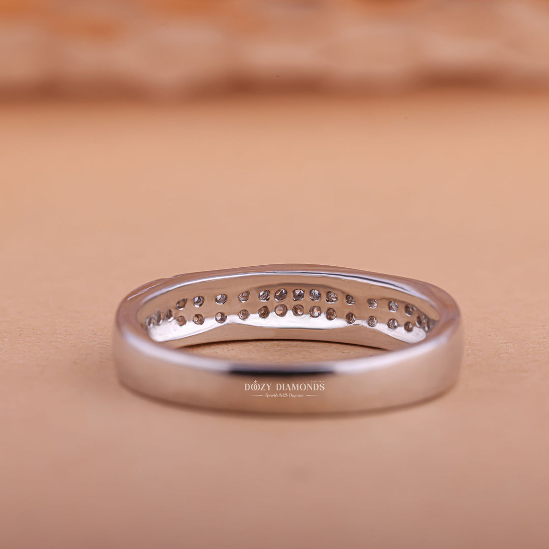Thick diamond wedding band, Princess cut diamond wedding band, Round diamond wedding band, Baguette diamond wedding band, Marquise diamond wedding band, 