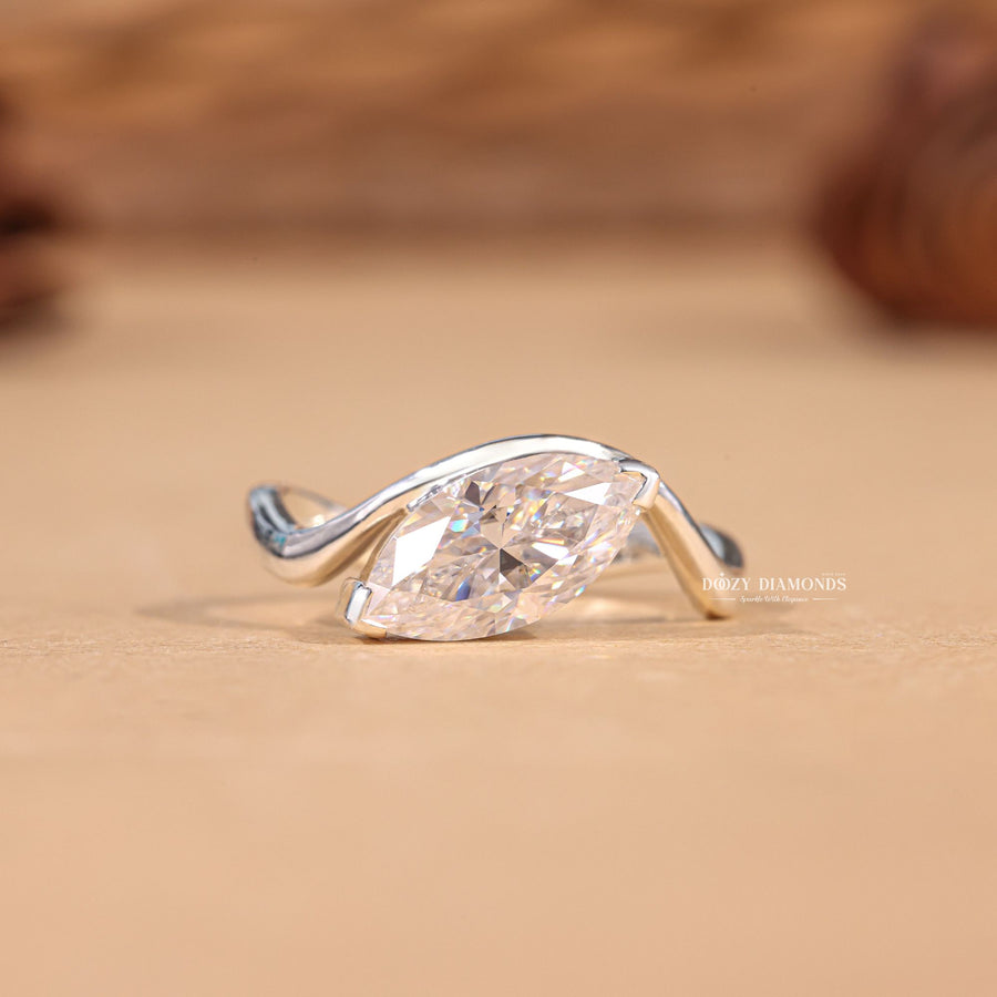 Marquise split shank engagement ring, Marquise channel set engagement ring, Marquise swirl engagement ring, Marquise unique engagement ring, Marquise traditional engagement ring, 