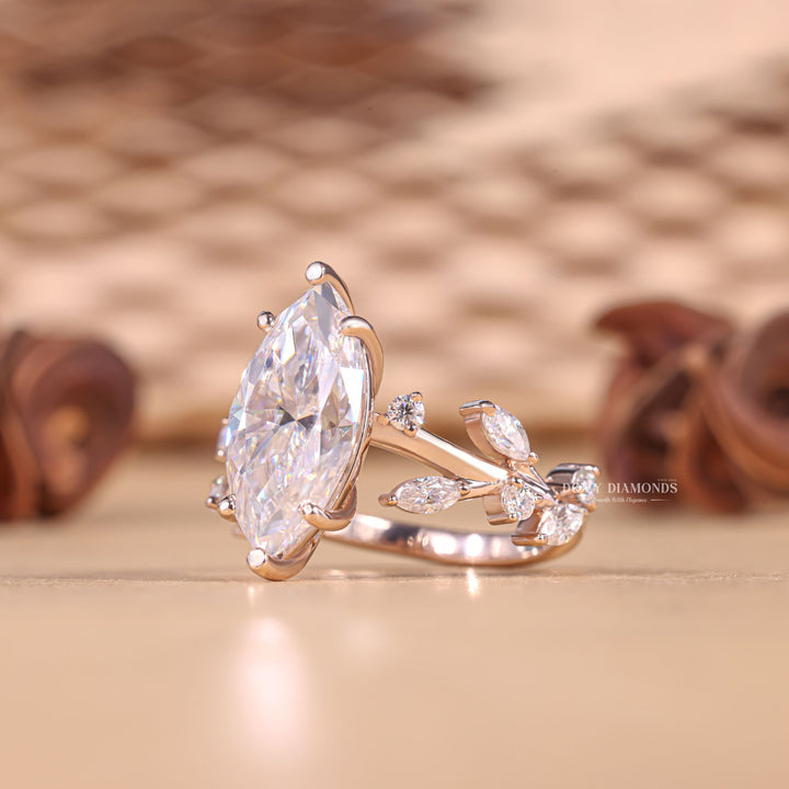 Marquise traditional diamond engagement ring, Engagement ring, Diamond engagement ring, Gold engagement ring, White gold engagement ring, 
