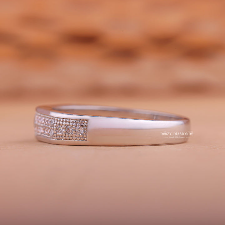  Engraved diamond wedding band, Personalized diamond wedding band, Matching diamond wedding band, Diamond wedding band with gemstones, Diamond wedding band with birthstones,
