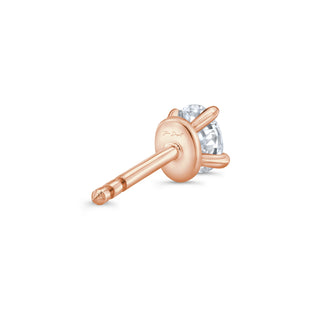 Oval F-VS1 Lab-Grown Solitaire Stud Earrings For Women