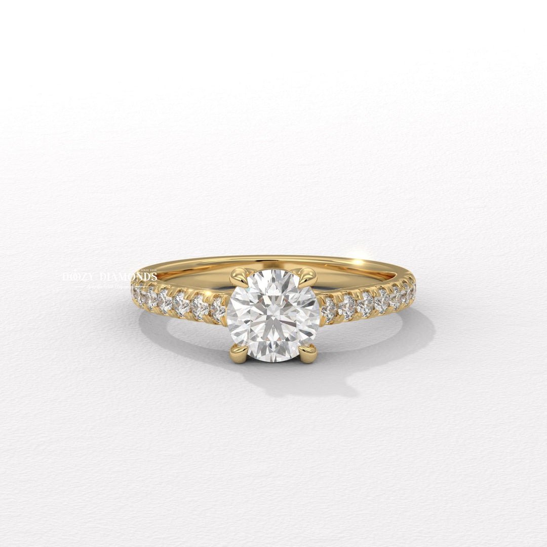 Round Lab Grown Diamond Ring Minimalist
Simple Lab Diamond Solitaire Ring
Minimalist Round Cut Engagement Ring