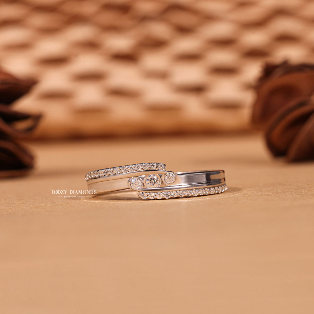 Brilliant diamond wedding band, Mesmerizing diamond wedding band, Enchanting diamond band, Alluring diamond wedding band