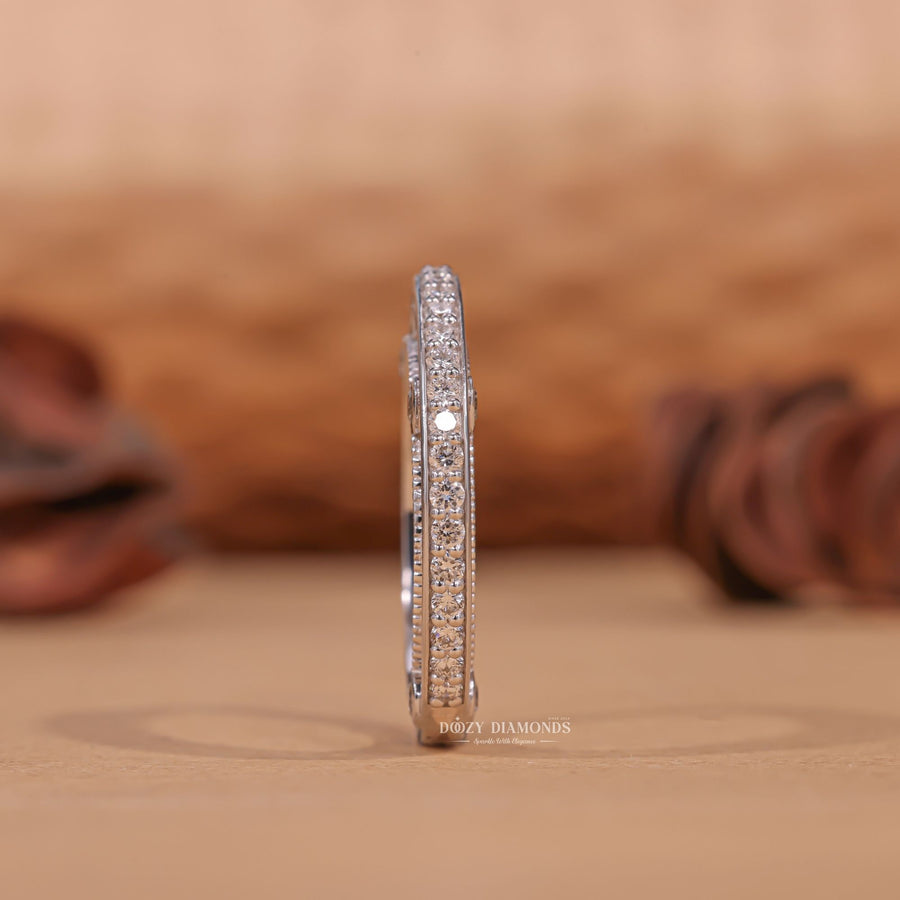 Full-eternity diamond wedding band, Unique diamond wedding band, Custom diamond wedding band, Affordable diamond wedding band, Luxury diamond wedding band, White gold diamond wedding band,