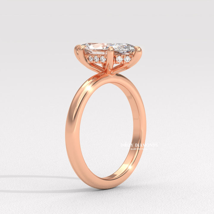 Unique marquise engagement ring
Modern engagement ring styles
Diamond ring for women
Marquise cut ring hidden halo