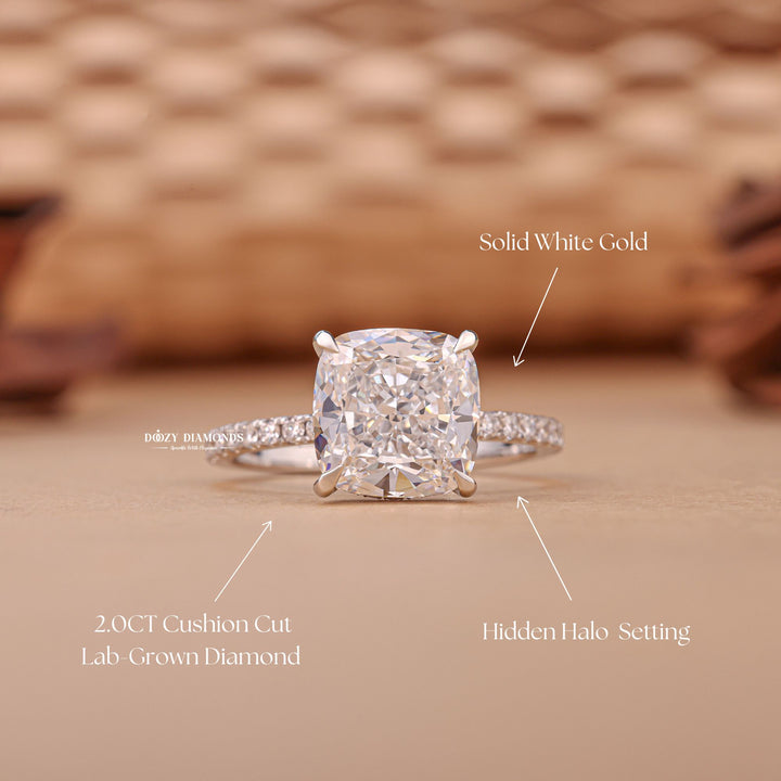 Affordable hidden halo rings, Hidden halo vs traditional halo rings, Hidden halo diamond ring in white gold, Unique hidden halo rings for women, Hidden halo oval cut engagement rings, 