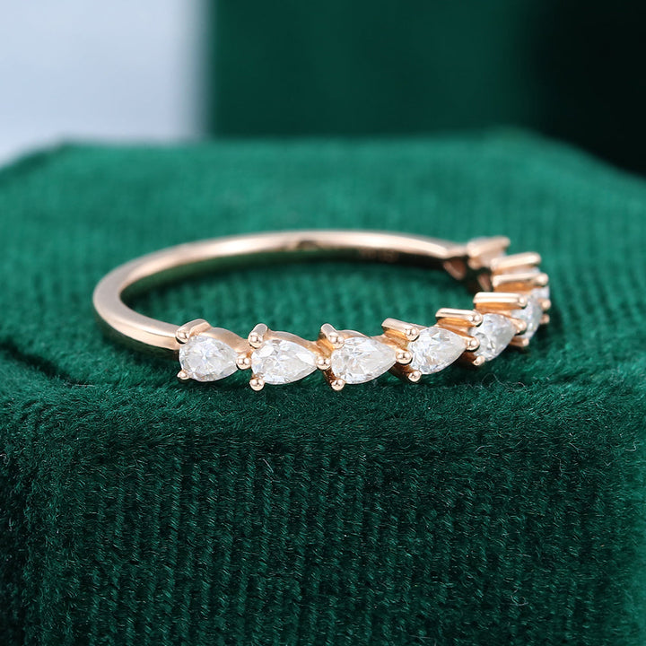 pear-moissanite-half-eternity-wedding-band