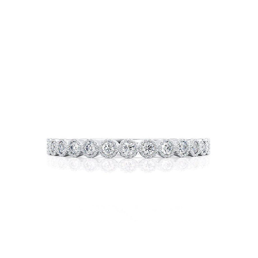 round-shaped-moissanite-milgrain-style-wedding-band-1