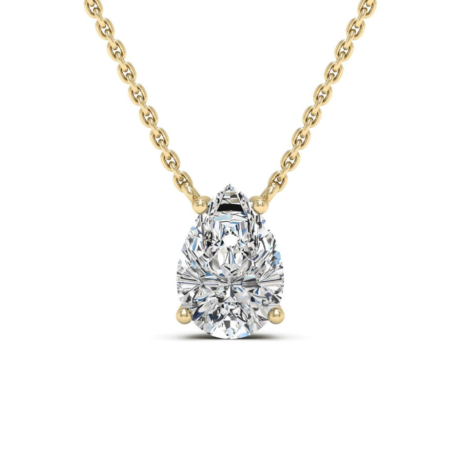 1.5TCW Pear Cut Colleen Moissanite Diamond Necklace For Her