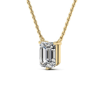 1.05TCW Emerald Cut Diamond Colleen Moissanite Necklace For Women