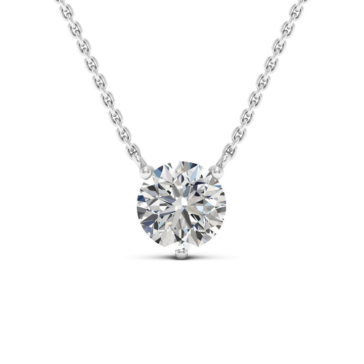 1.0CT Round Cut Diamond Colleen Moissanite Necklace For Her