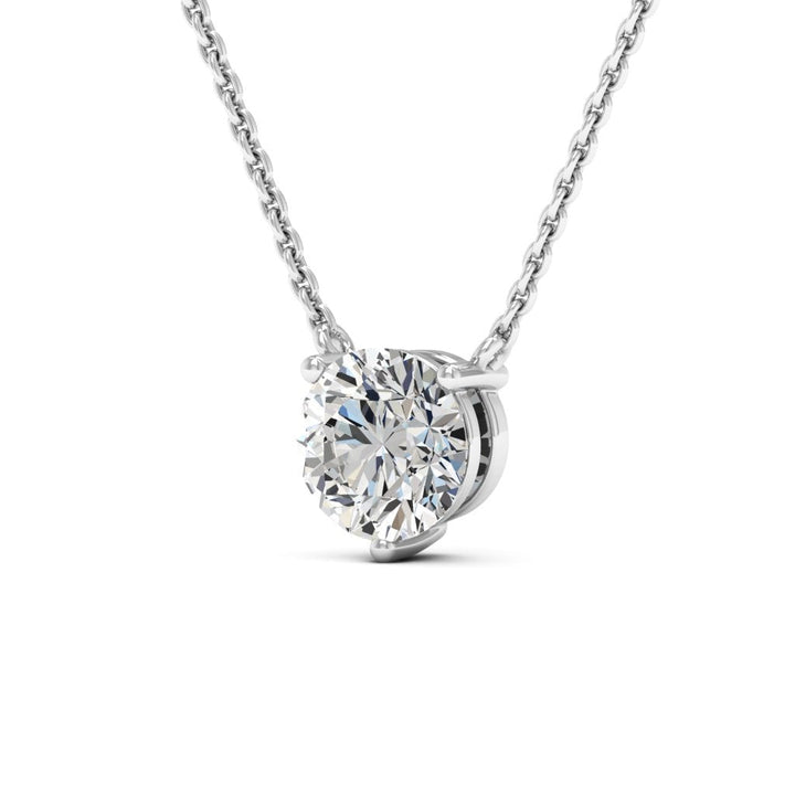 1.0CT Round Cut Diamond Colleen Moissanite Necklace For Her