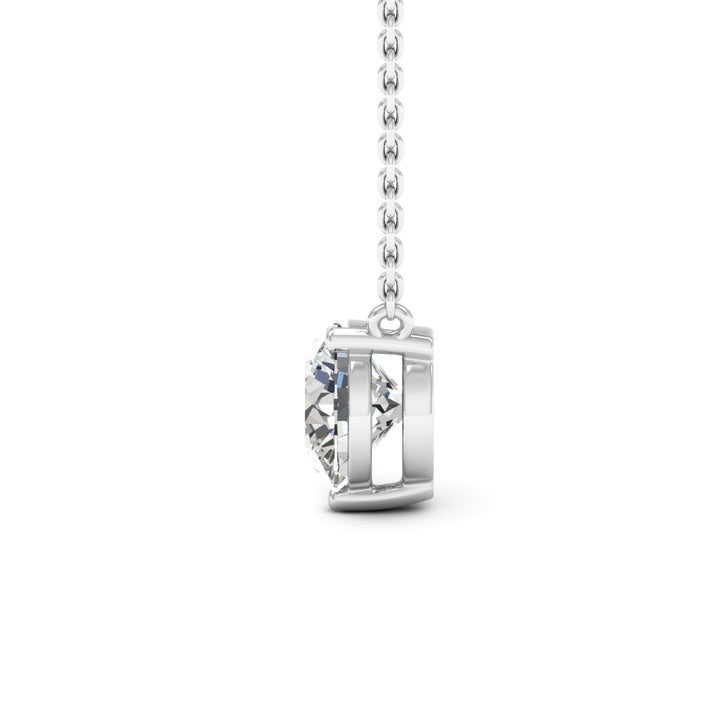 1.0CT Round Cut Diamond Colleen Moissanite Necklace For Her