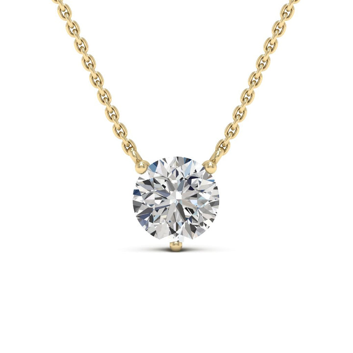 1.0CT Round Cut Diamond Colleen Moissanite Necklace For Her