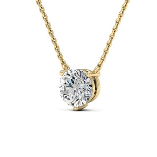 1.0CT Round Cut Diamond Colleen Moissanite Necklace For Her