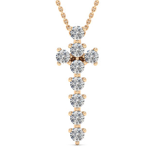 0.99TCW Round Cut Gracie Moissanite Diamond Necklace For Her