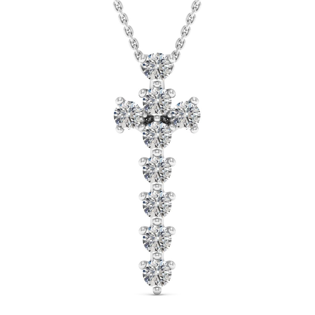 0.99TCW Round Cut Gracie Moissanite Diamond Necklace For Her