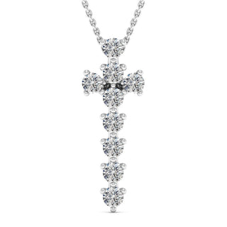 0.99TCW Round Cut Gracie Moissanite Diamond Necklace For Her