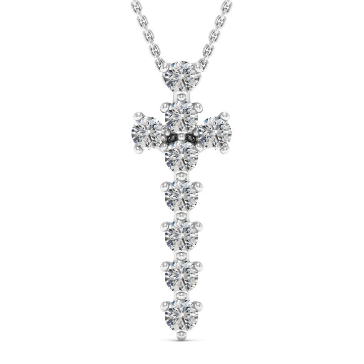 0.99TCW Round Cut Gracie Moissanite Diamond Necklace For Her