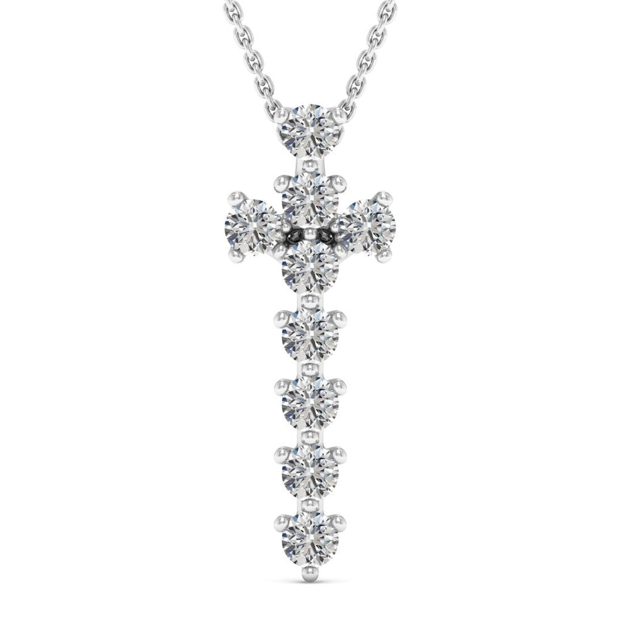 0.99TCW Round Cut Gracie Moissanite Diamond Necklace For Her