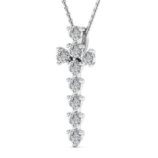 0.99TCW Round Cut Gracie Moissanite Diamond Necklace For Her